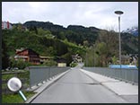 The bridge in front of Werfen Station along which the commandos walked..