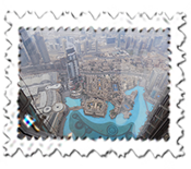 The view from the Burj Khalifas 124th floor