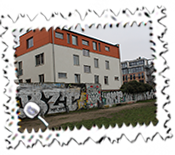 Remnants of the Wall in Berlin's Bernauerstrasse.
