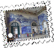 This magnificent entrance greets travellers at Sao Bento's Railway Station