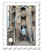 The walkway between the Nativity towers