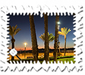 Evening view on a Salou beach