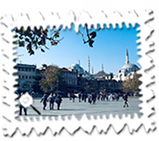 A mosque view in Istanbul