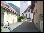 The spot in Lofer where Burton and Eastwood were seen before entering zum Wilden Hirsch