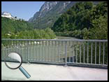 The view briefly shown when Smith and Schaffer lead the commandos over the bridge at Werfen