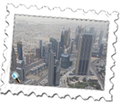 View of Sheikh Zayed Road, Dubai from the Burj Khalifa