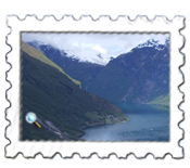View of the Geirangerfjord from Flydalsjuvet
