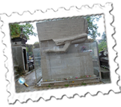 Oscar Wilde's grave at Pere Lachaise Cemetery